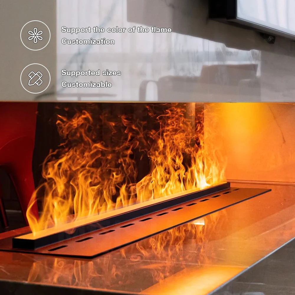 MEISU.CH Customizable Led Light Flame Effect Artificial Stove Electronic Decoration Vapour Fireplace Atomizing Fireplace
