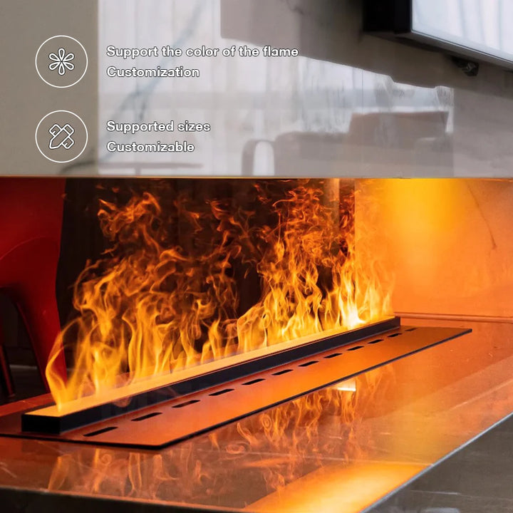 MEISU.CH Customizable Led Light Flame Effect Artificial Stove Electronic Decoration Vapour Fireplace Atomizing Fireplace