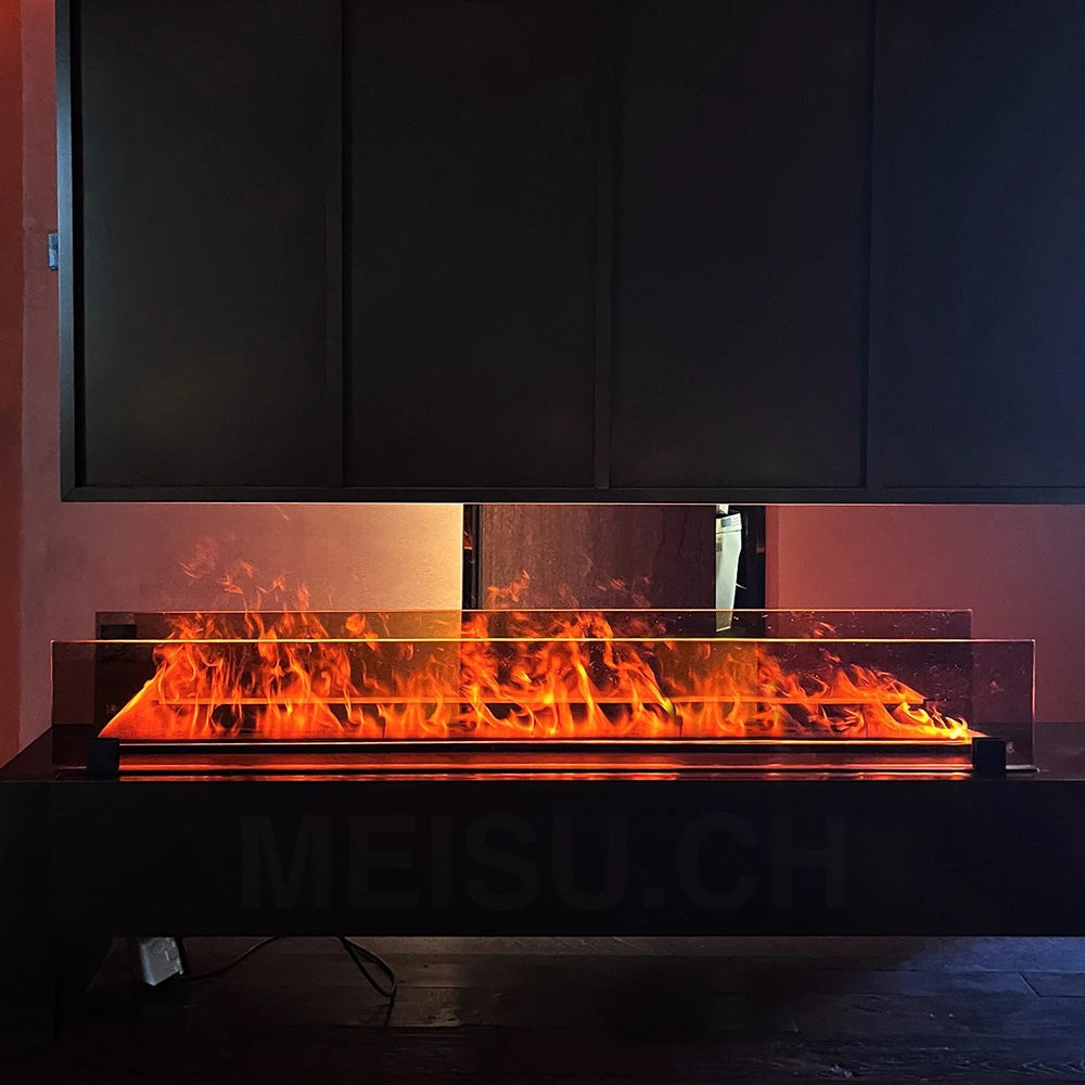 MEISU.CH Customizable Led Light Flame Effect Artificial Stove Electronic Decoration Vapour Fireplace Atomizing Fireplace