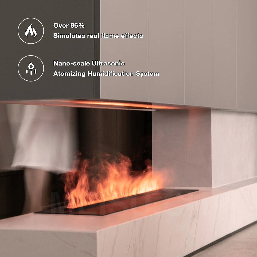 MEISU.CH Customizable Led Light Flame Effect Artificial Stove Electronic Decoration Vapour Fireplace Atomizing Fireplace