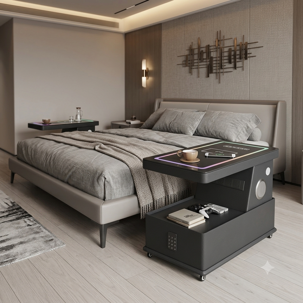 Table de nuit multifonction : le luxe technologique