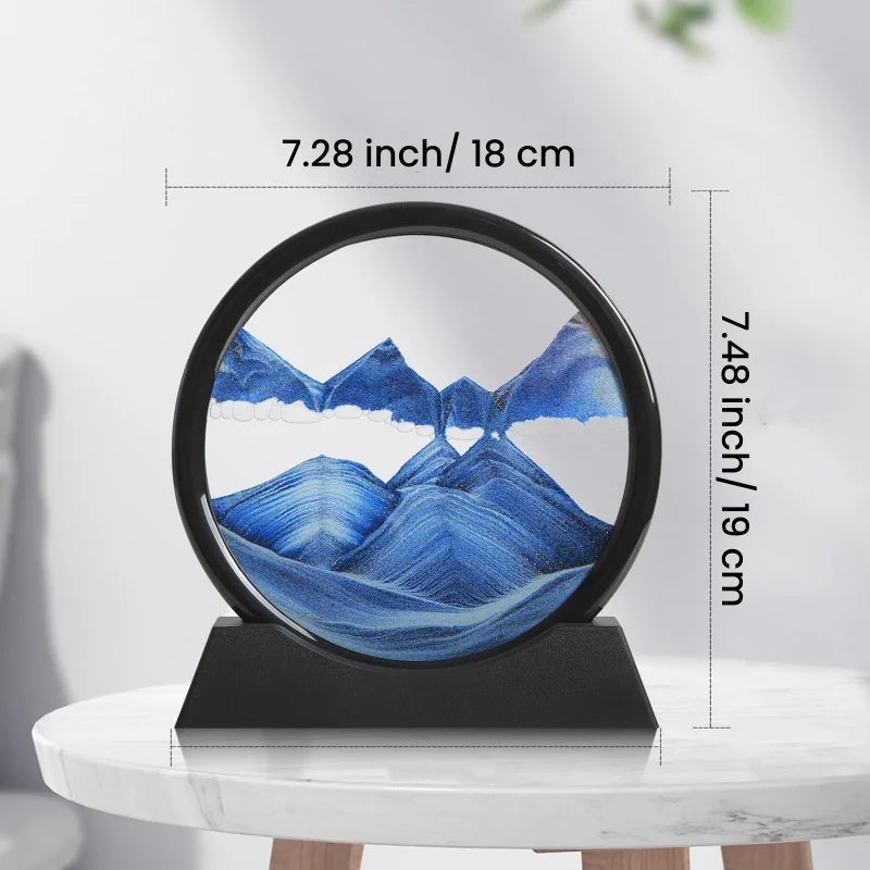 Sablier 3D Sable Quicksand Moving Sand Art
